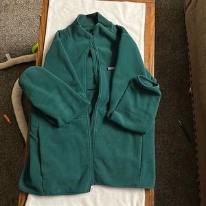 Figs forest Green Fleece Winter Jacket Size XL